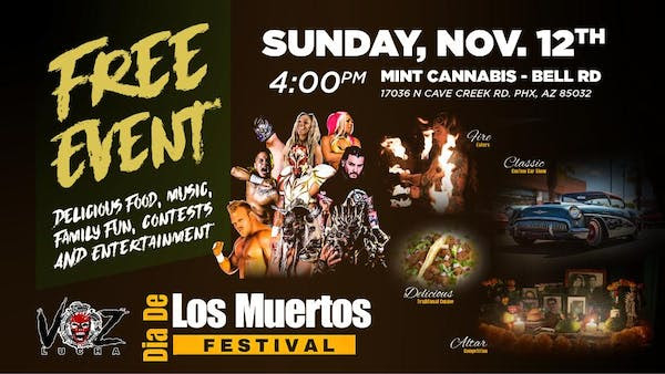 Read more about the article Mint Cannabis, Lucha Voz, and Catri Honor Día De Los Muertos with Free Festival