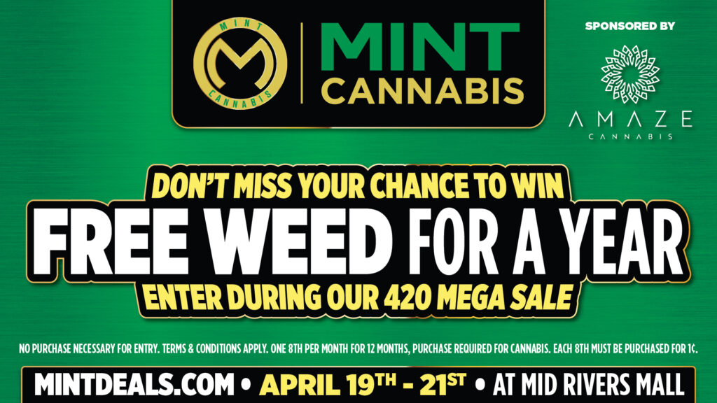 Cannabis giveaway event Mint Missouri